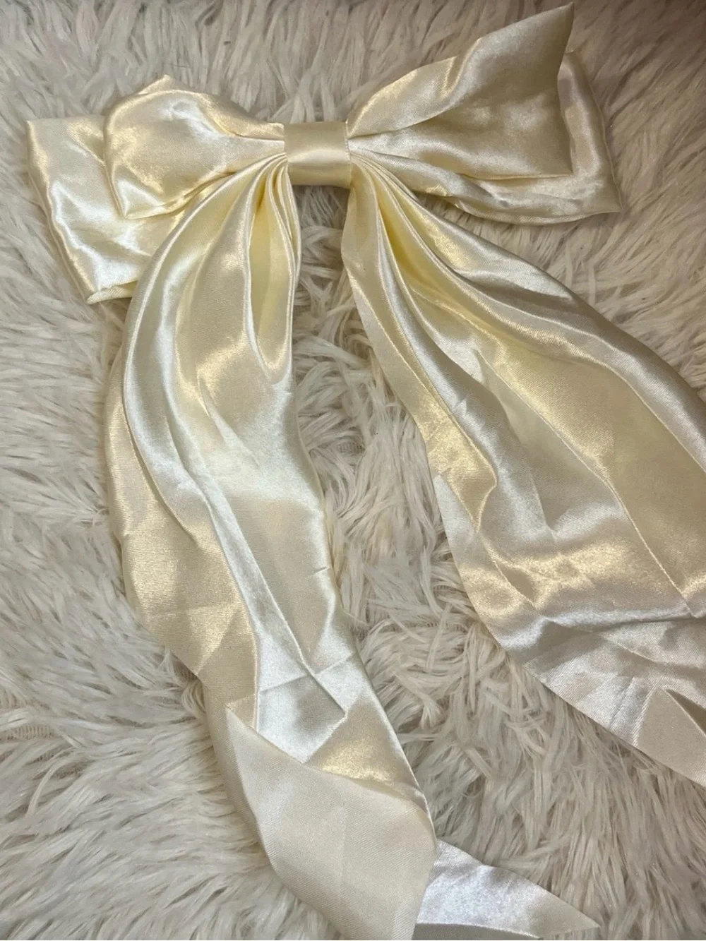 3 bundle Bows- 1 white and 1 black satin bows , 1 pink mesh bow